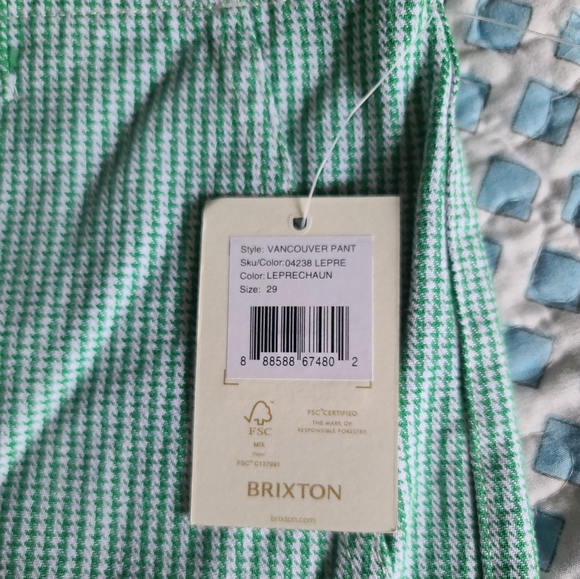 Brixton Vancouver utility pant. Leprechaun super high waisted straight leg. - Picture 11 of 14